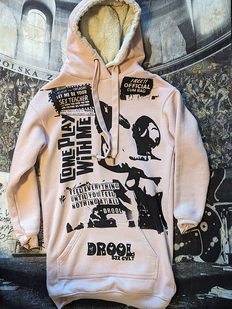 FOMO Collection Collage Hoodie Dress - XS - 8577