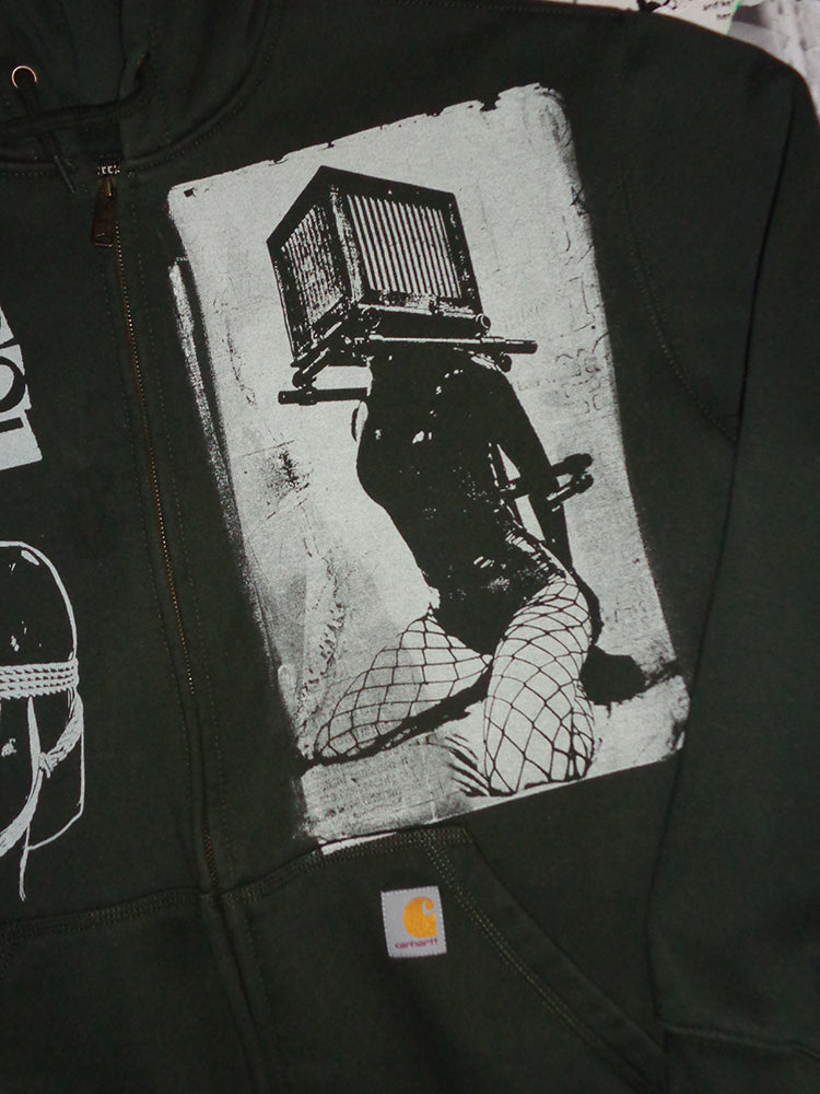FOMO Collection - Collage Carhartt Manifesto / Box Head Zip-Up Hoodie - 2XL - 14824