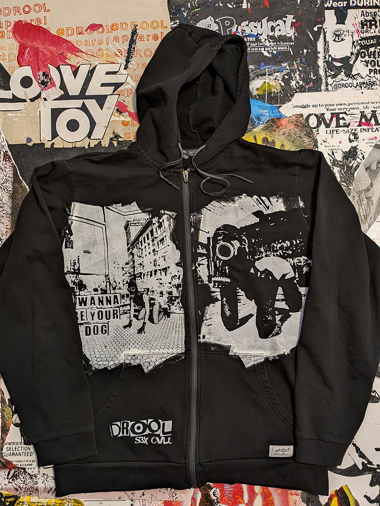 FOMO Collection - Collage Pets Zip Hoodie - L - 5222
