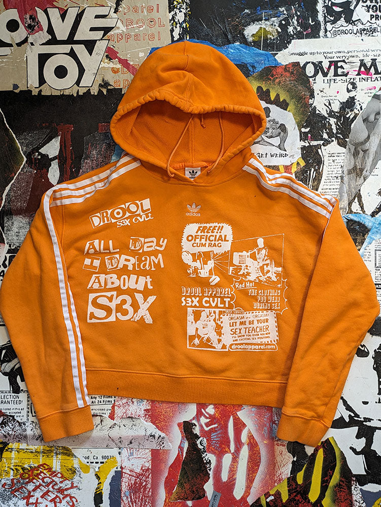 FOMO Collection - A.D.I.D.A.S. Crop Top Hoodie - Medium - 5711