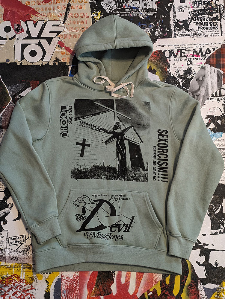FOMO Collection - Collage Rubber Nun/Devil In Miss Jones Hoodie - L - 631`