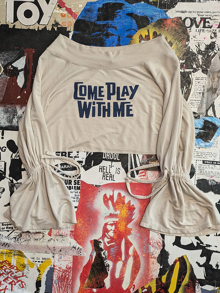 FOMO Collection - Come Play With Me Raw Cut Crop Top - Medium - 6925