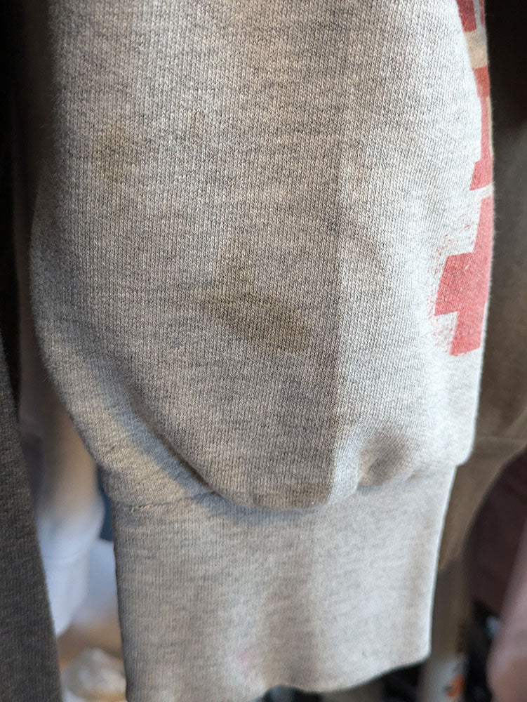 FOMO Collection - DISTRESSED Collage Lifeguard Legs Hoodie - L - 8025