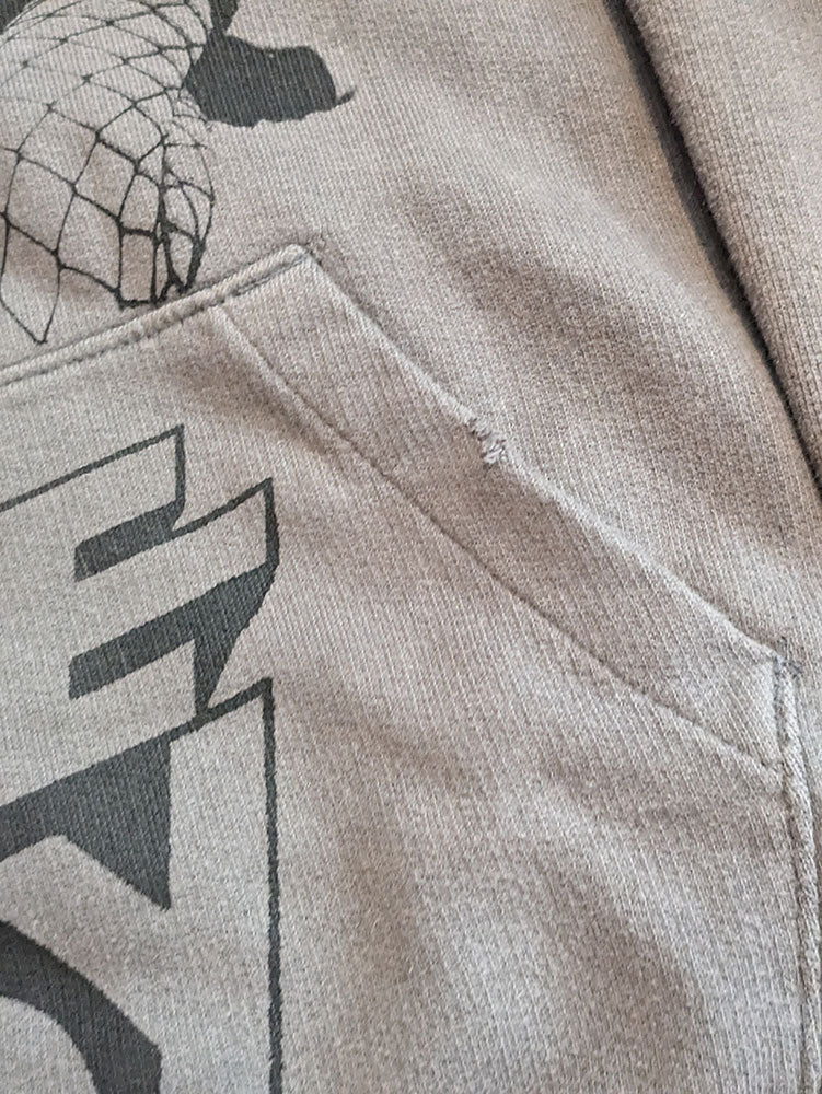 FOMO Collection - DISTRESSED Collage Box Head / Love Machine Hoodie - 2XL - 8123