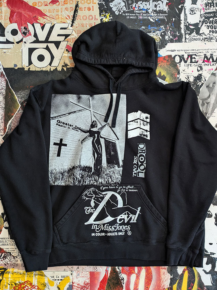 FOMO Collection -Collage Rubber Nun In Detroit / Devil In Miss Jones Hoodie - XL - 8125