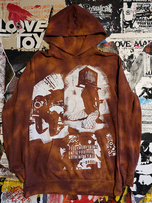 FOMO Collection - Collage Box Head / Rubber Pup Hoodie Dress - L - 8528
