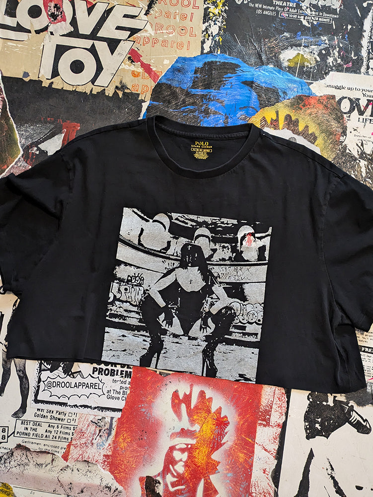 Rubber Nun In Pittsburgh Raw Cut Crop Top - XL - 863