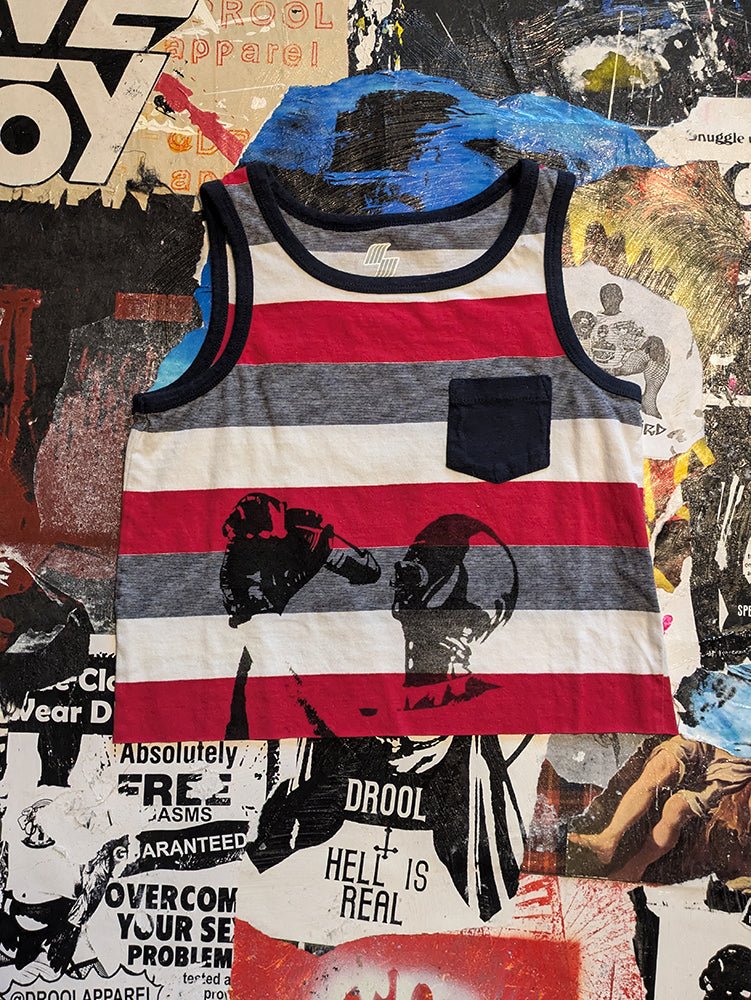 Hungry Raw Cut Crop Top - M - 8619