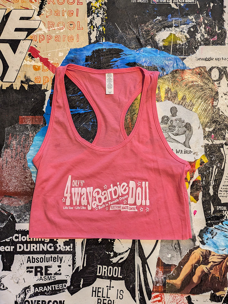 Barbie Raw Cut Crop Top - XS - 8649