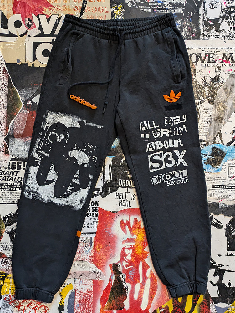 FOMO Collection - Collage A.D.I.D.A.S. Rubber Pup Joggers - M(30" waist) - 8640
