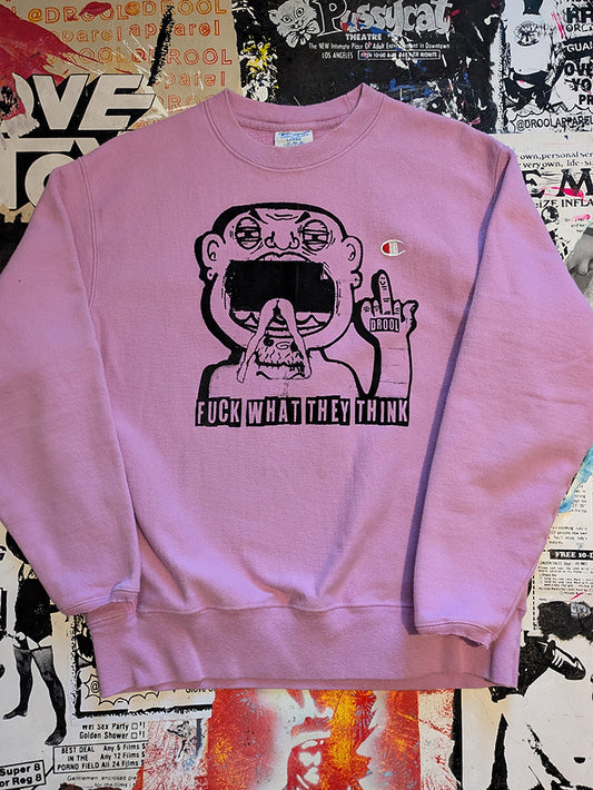 FOMO Collection DISTRESSED FWTT Raw Cut Crewneck - L - 8910