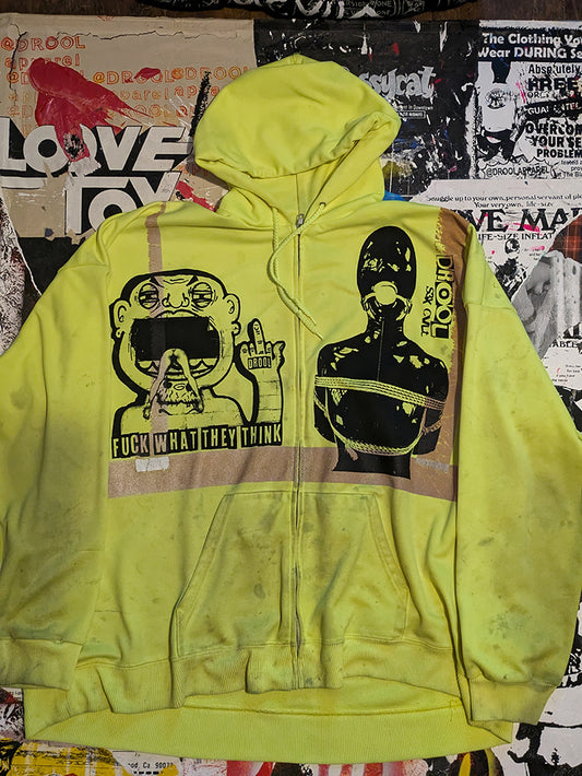 FOMO Collection DISTRESSED Collage Manifesto / FWTT Work Wear Hoodie - 3X - 8928