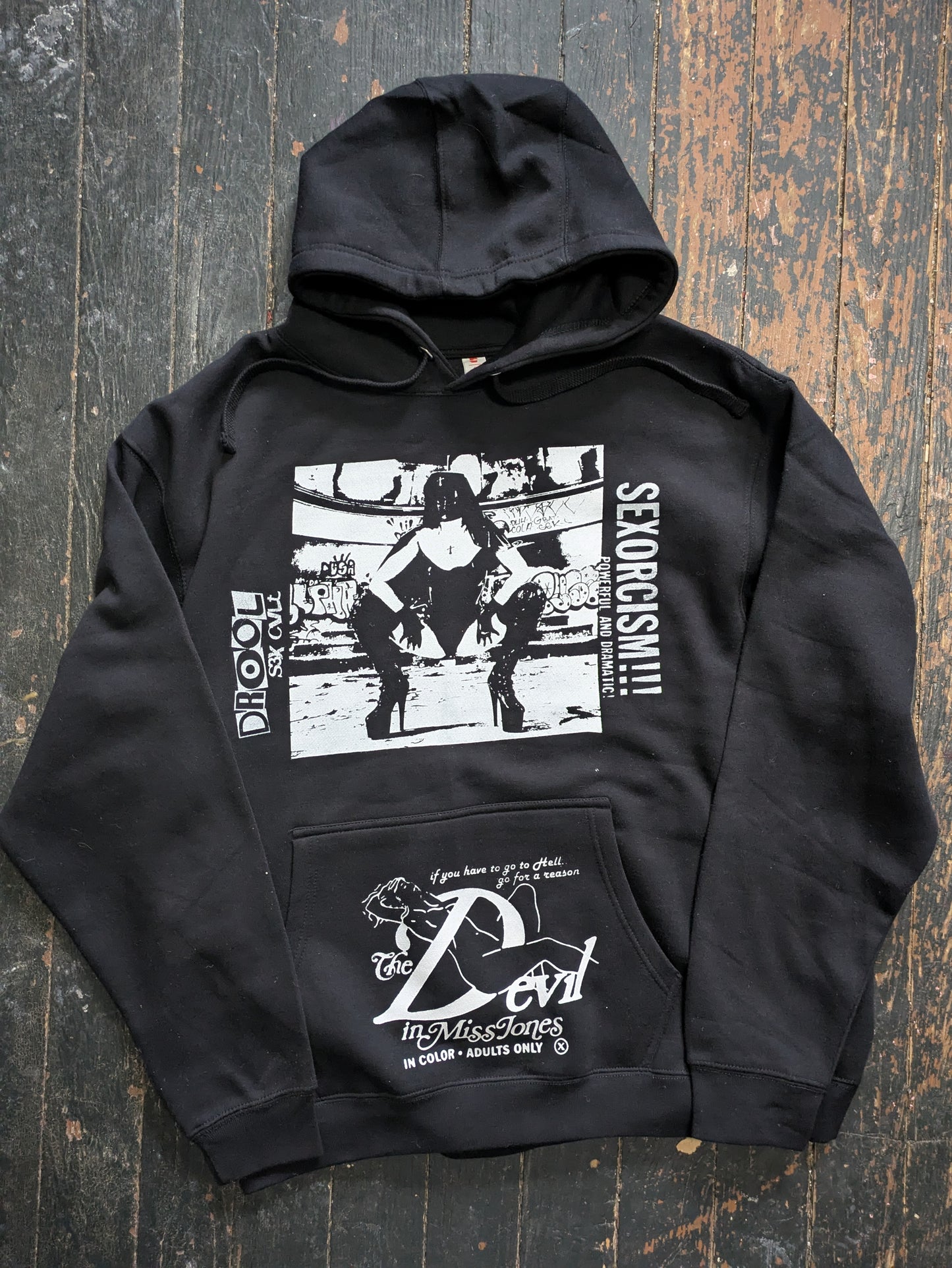 Happy Birthday Devil In Miss Jones Limited Edition Hoodie FOMO - Rubber Nun Sizes M-2XL