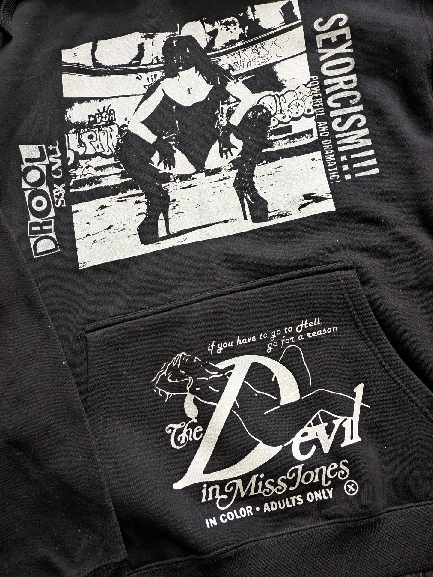 Happy Birthday Devil In Miss Jones Limited Edition Hoodie FOMO - Rubber Nun Sizes M-2XL