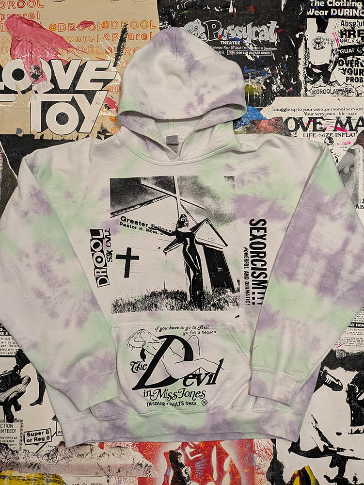 FOMO Collection Collage Rubber Nun In Detroit / Devil In Miss Jones Hoodie - XL - 9213