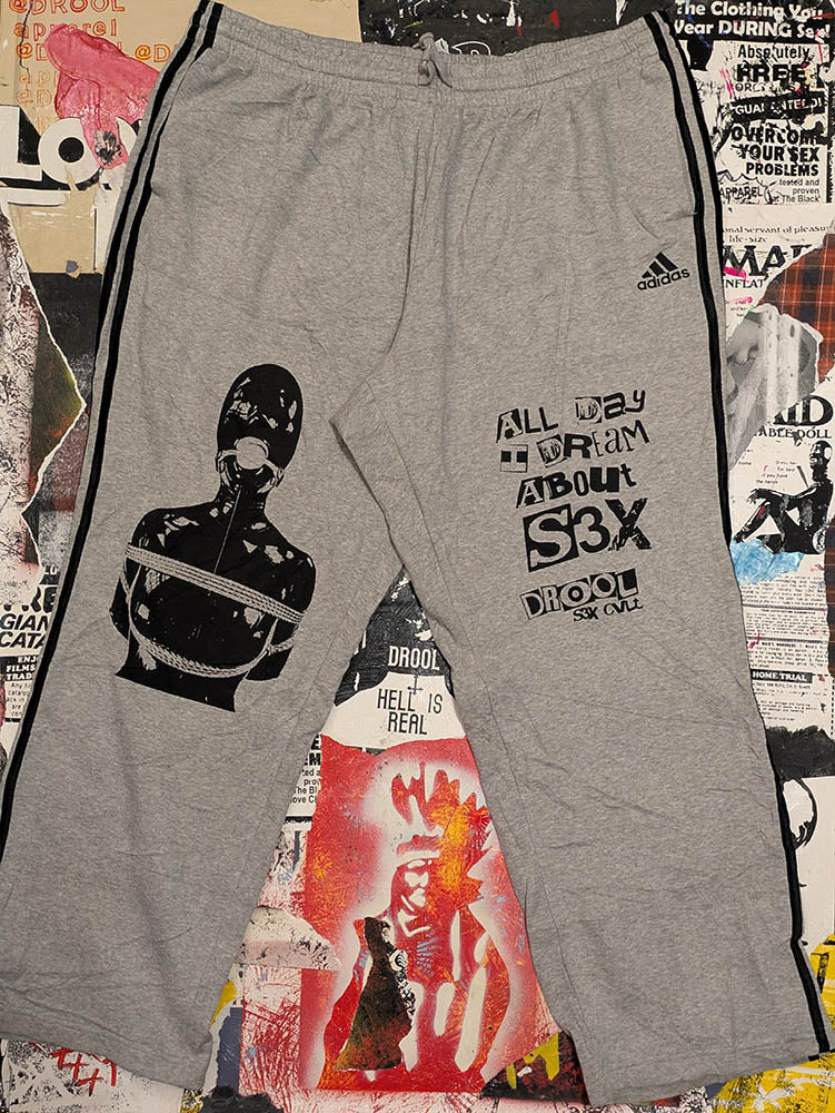 FOMO Collection Collage A.D.I.D.A.S. Manifesto Sweatpants - 3XT(Tall)(Waist 42" Inseam 31" Length 43") - 9225