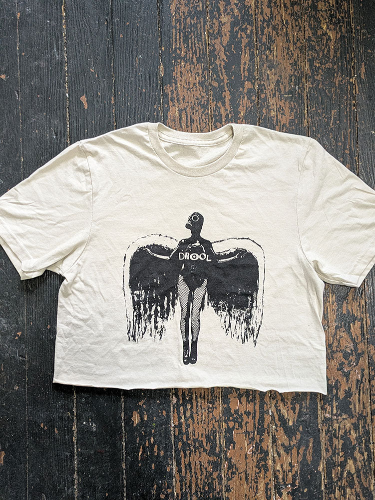 In Utero Unisex Raw Cut Crop Top 2025 (Sand Color)