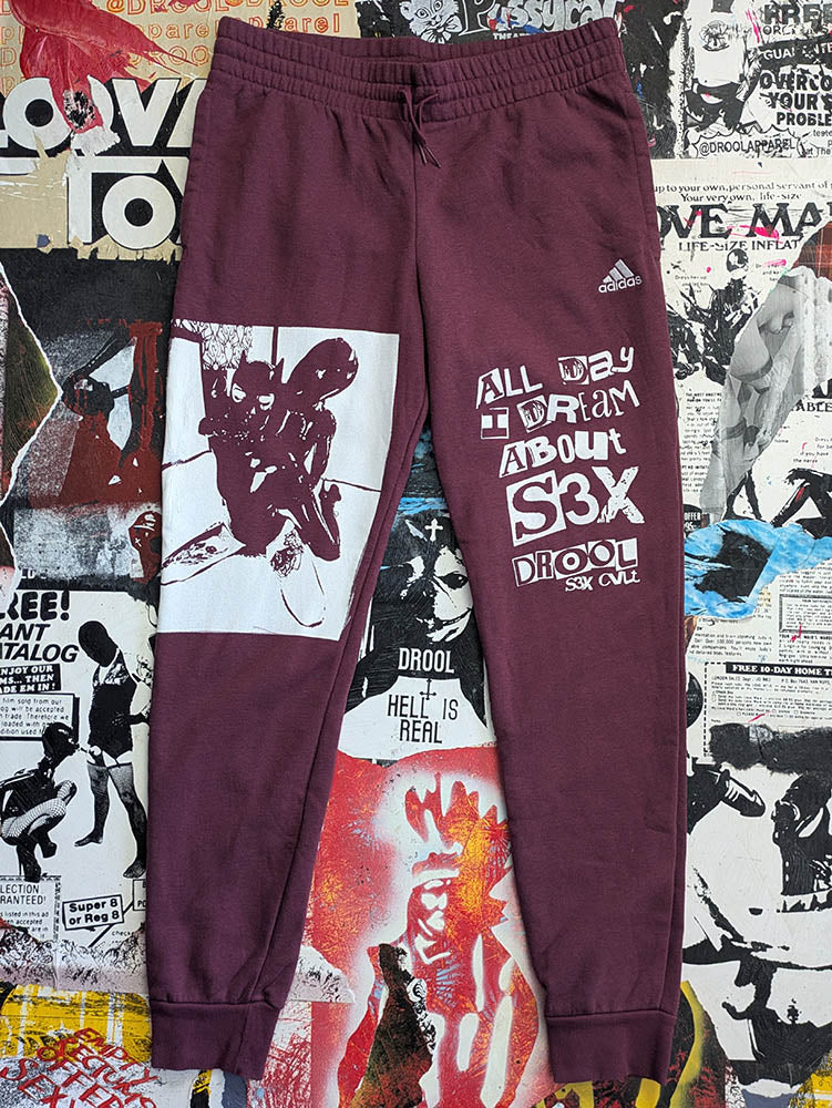 FOMO Collection A.D.I.D.A.S. Throat Hug Joggers - M(Waist = 32" Inseam = 30" Length = 40") - 9323