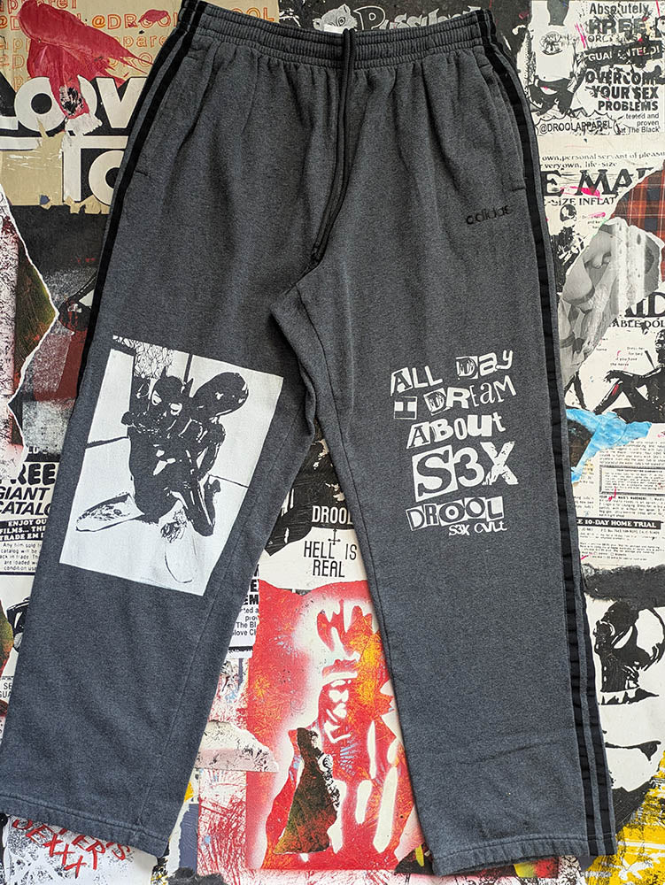 FOMO Collection A.D.I.D.A.S. Throat Hug Sweatpants - 2XL(Waist = 34" - Inseam = 30" - Length = 41.5") - 9415