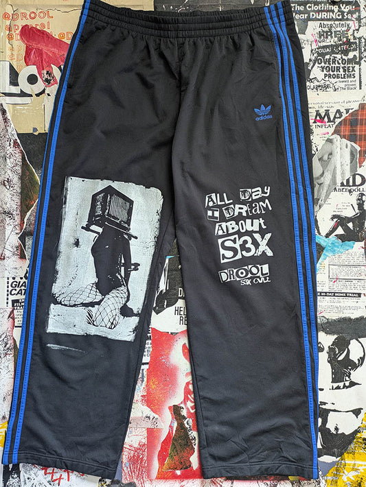 FOMO Collection A.D.I.D.A.S. Box Head Sweatpants - 2XL(Waist = 42" - Inseam = 31" - Length = 44") - 9417