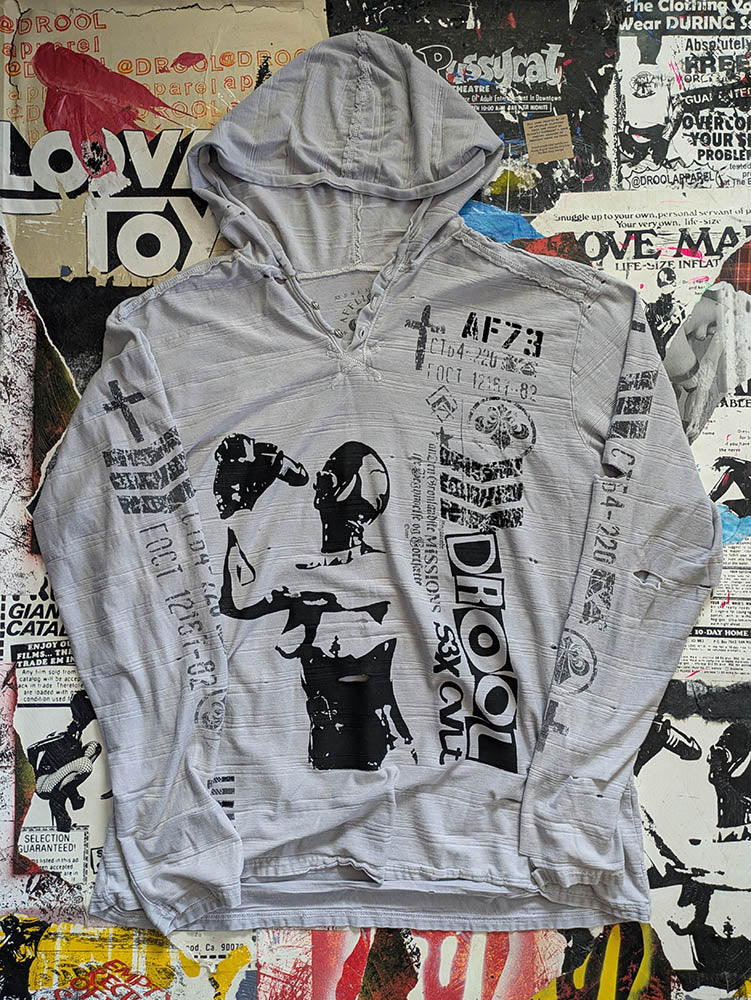 FOMO Collection DISTRESSED Affliction Hungry Hoodie - 2XL - 9422