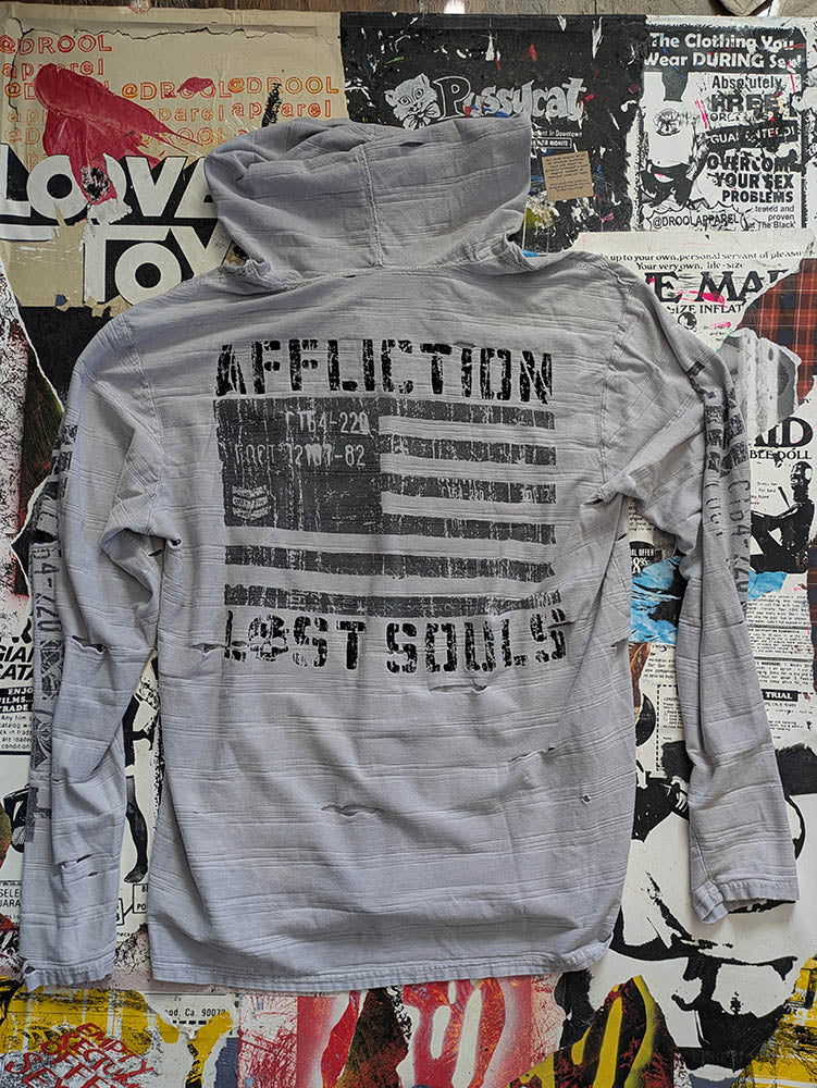 FOMO Collection DISTRESSED Affliction Hungry Hoodie - 2XL - 9422
