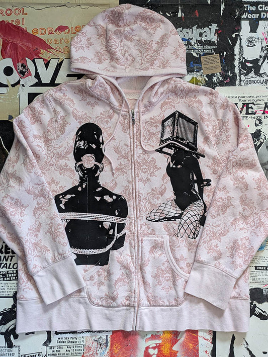 FOMO Collection Collage Box Head / Manifesto Zip Up Hoodie - 2XL - 9423