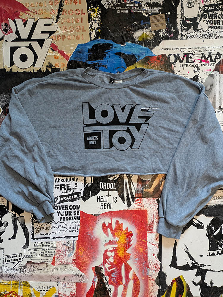 FOMO Collection Love Toy Raw Cut Crop Top - Large - 9523