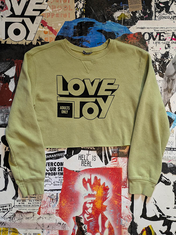 FOMO Collection Love Toy Raw Cut Crop Top - Medium - 9525