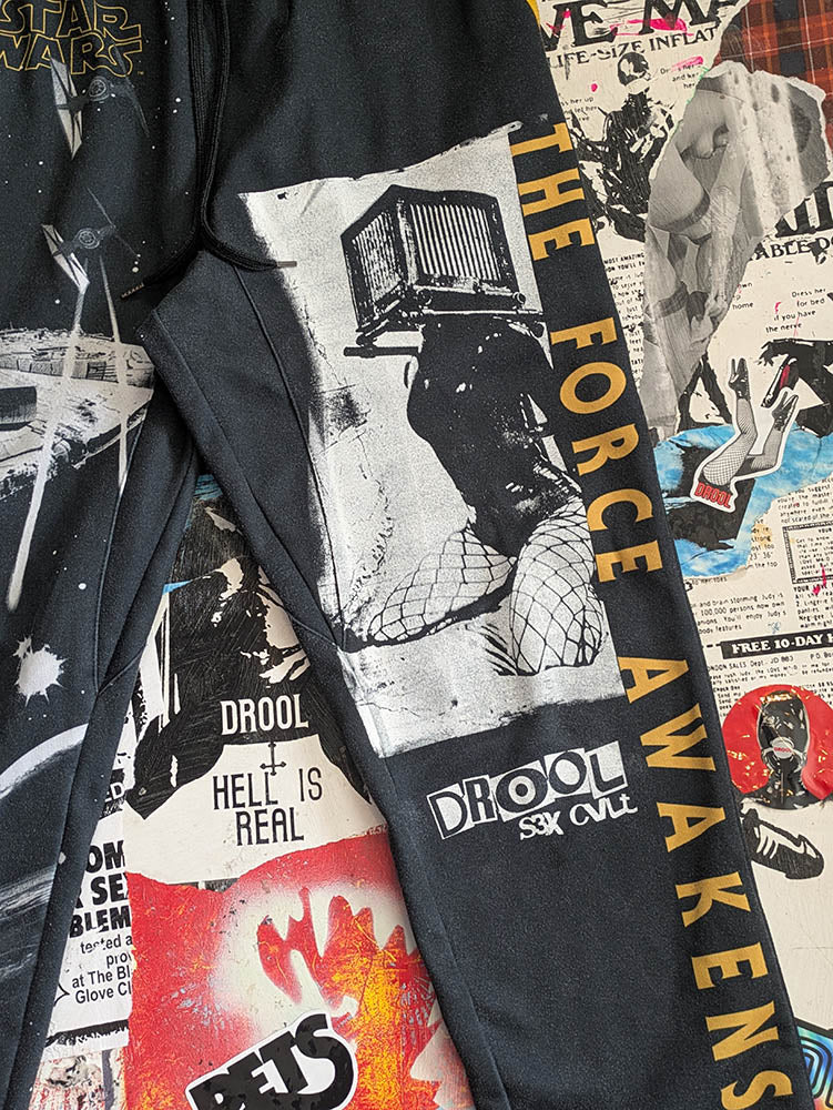 FOMO Collection "May the 4th Be With You" Box Head Vintage Joggers(Waist = 32" - Inseam = 30" - Length = 41") - L - 9730