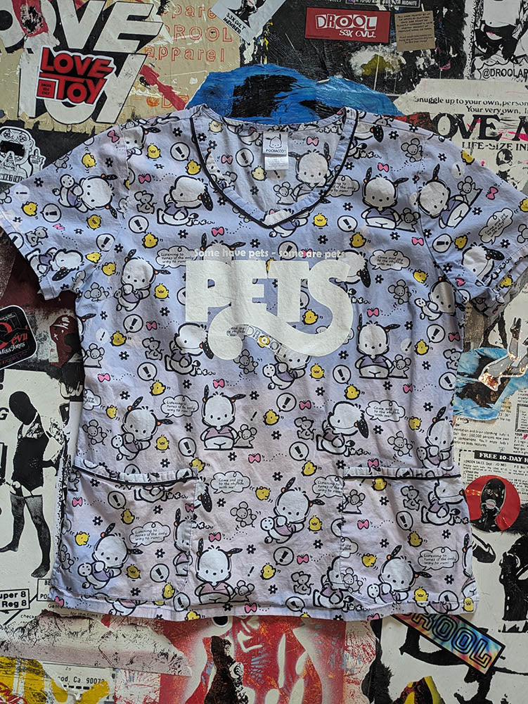 FOMO Collection Pets Scrubs Work Wear - L - 9929