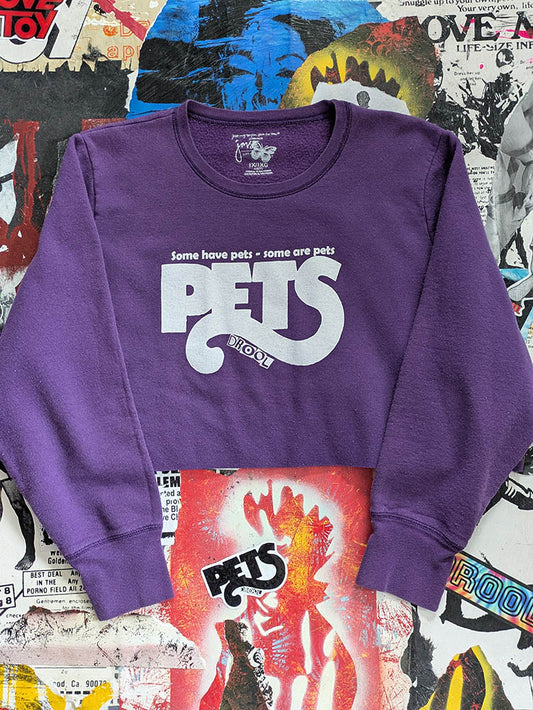 FOMO Collection Pets Raw Cut Crewneck Crop Top  - XL - 10034