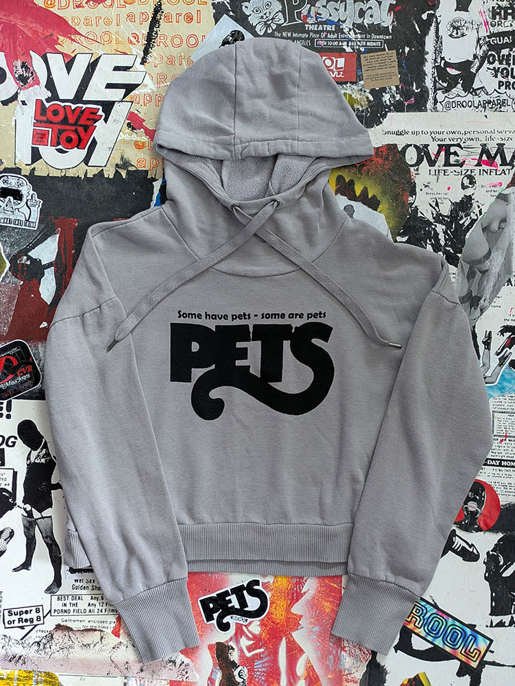 FOMO Collection Pets Crop Top Hoodie - L - 10046