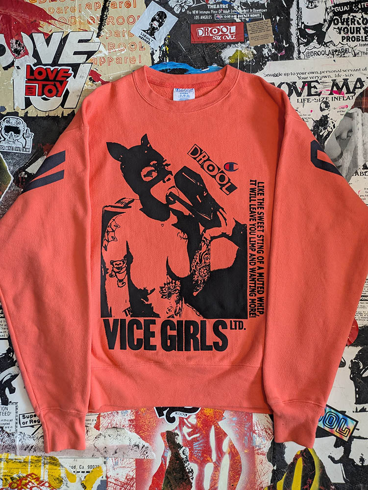 FOMO Collection Champion(reverse weave) Collage Vice Girls Crewneck - L - 10139