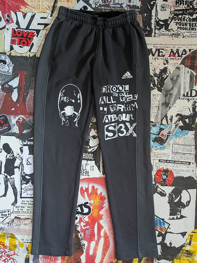 FOMO Collection A.D.I.D.A.S. Manifesto Sweatpants - Small(Waist = 26" - Inseam = 29" - Length = 39") - 1027