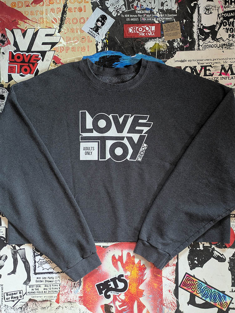 FOMO Collection Love Toy Raw Cut Crop Top Crewneck - 2XL - 10229