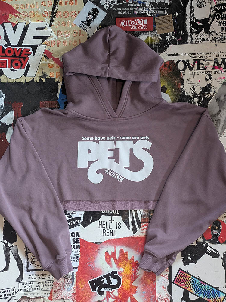 FOMO Collection Pets Raw Cut Crop Top Hoodie - Medium - 10230