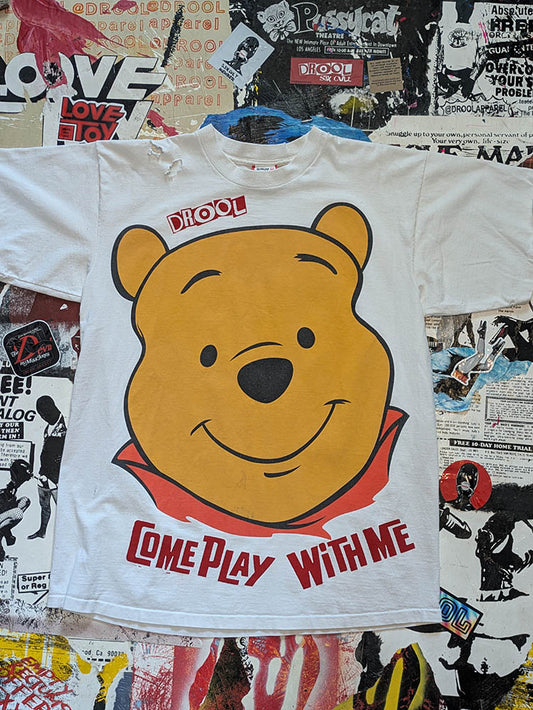 FOMO Collection DISTRESSED Vintage Made in USA Winnie The Pooh Come Play With Me  - Extra Large - 10310