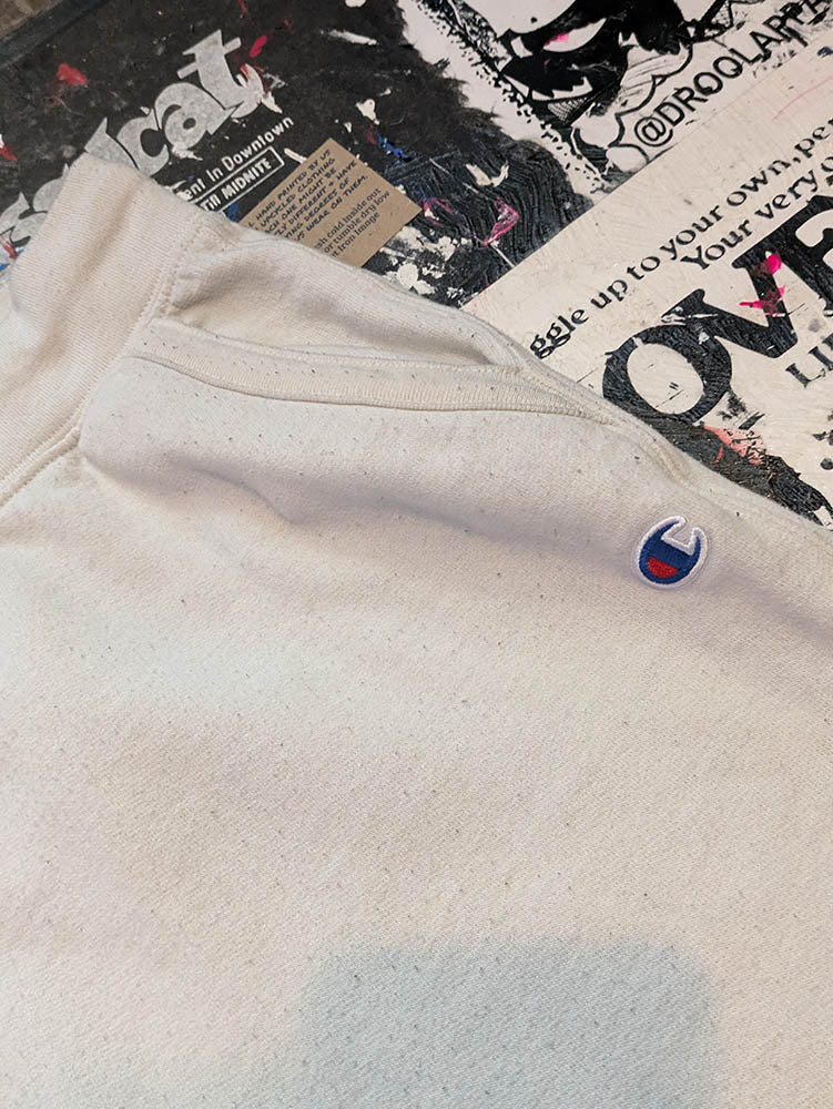 FOMO Collection DISTRESSED Champion Box Head Joggers  - L(Waist=30" Inseam = 28" Length = 37") - 10530