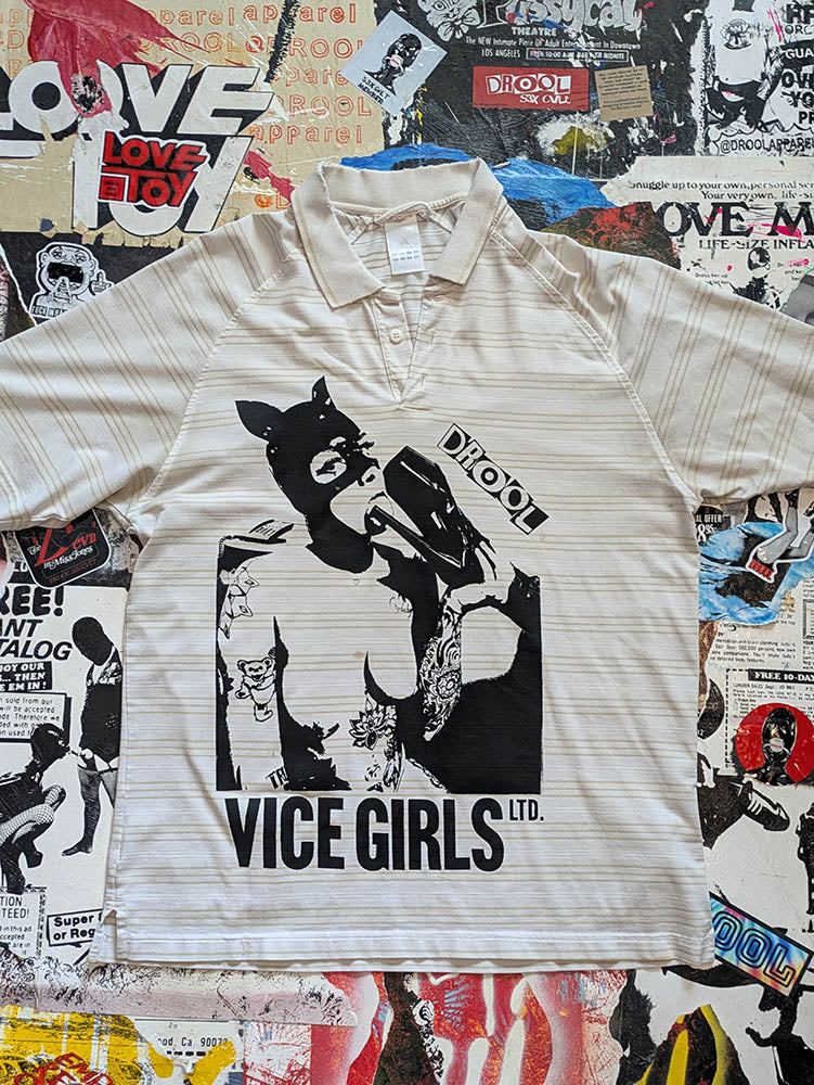 FOMO Collection DISTRESSED Collage Adidas Vice Girls  - M - 1055