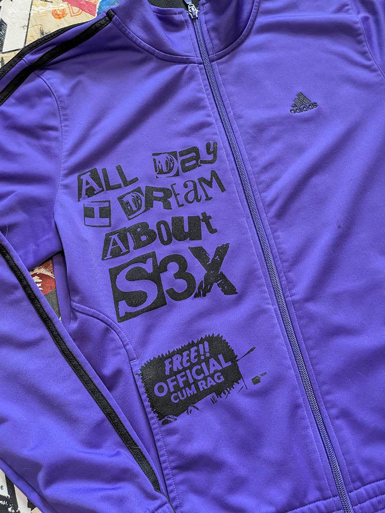 FOMO Collection Collage A.D.I.D.A.S. Glory Box Zip Up  - M - 1051