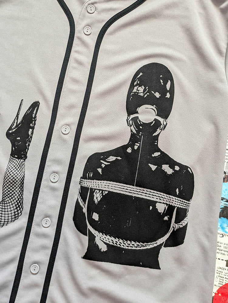 FOMO Collection Collage Manifesto / Legs Baseball Jersey - XL - 10925