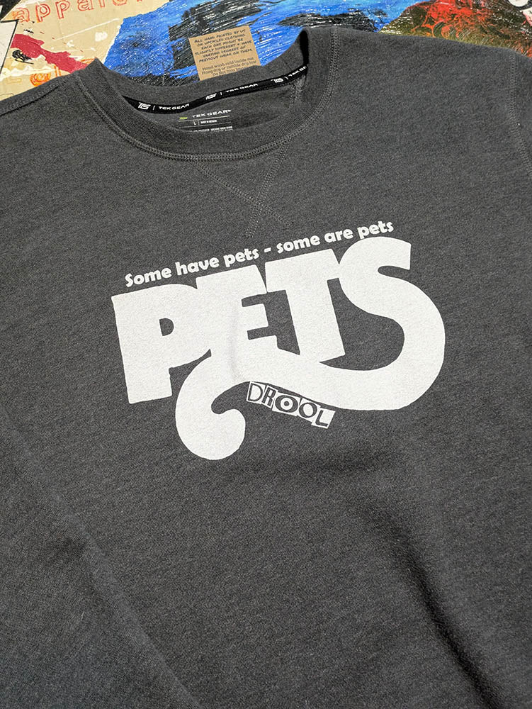 FOMO Collection Pets Raw Cut Crop Top Crewneck - L - 11024