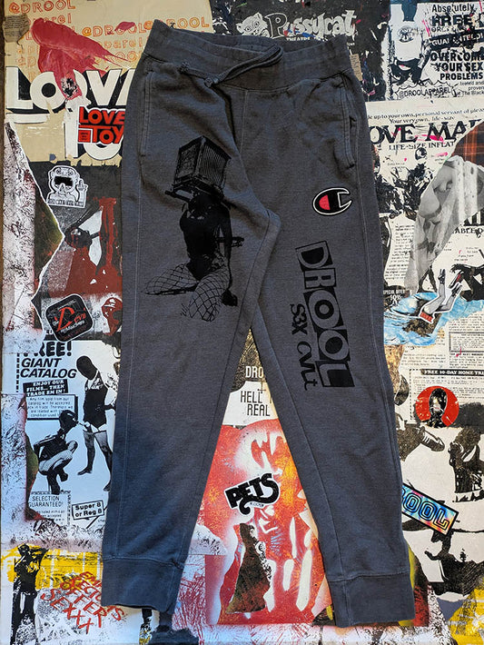 FOMO Collection - Champion Box Head Jogger - M(Waist = 32" - Inseam =30" - Length = 41") - 1121