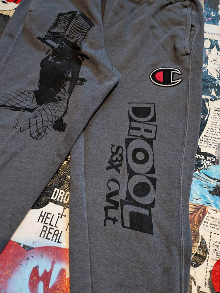 FOMO Collection - Champion Box Head Jogger - M(Waist = 32" - Inseam =30" - Length = 41") - 1121