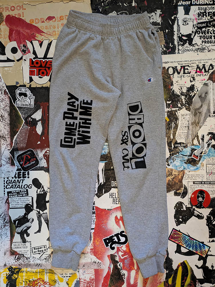 FOMO Collection - Champion Come Play With Me Jogger - S(Waist = 24" - Inseam = 30" - Length =38.5") - 1123
