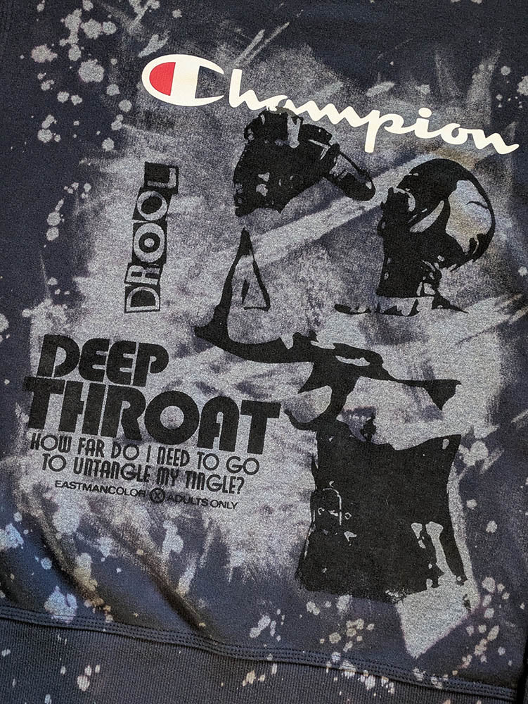 FOMO Collection - Collage Champion Hungry / Deep Throat Crewneck - L - 11221