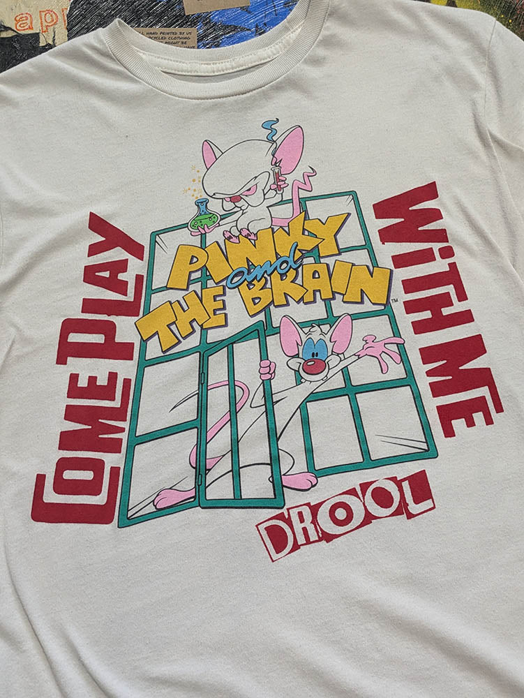 FOMO Collection - Pinky & The Brain Come Play With Me T-Shirt - XS - 11313