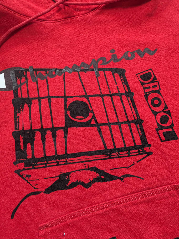 FOMO Collection - Collage DISGRESSED Champion Glory Box / S3x Cures They Crazy Hoodie - S - 11319