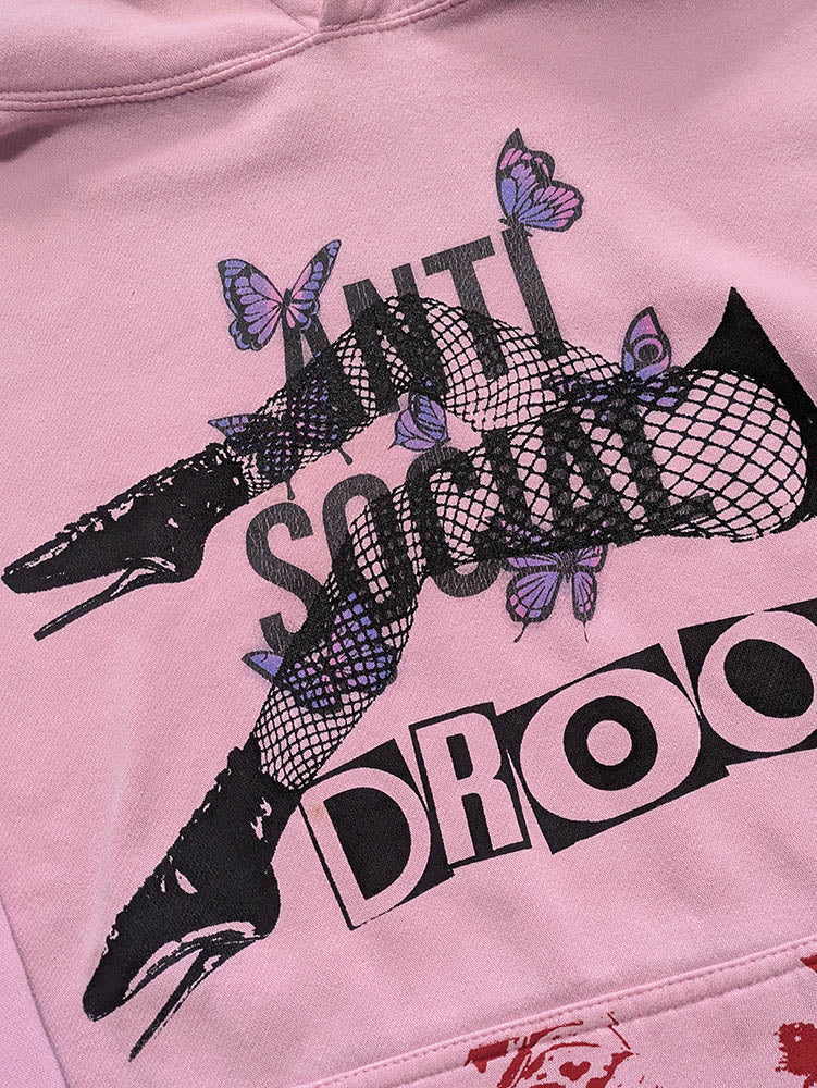FOMO Collection - Collage Anti Social Legs / Feel Everything Hoodie - 2XL - 11322